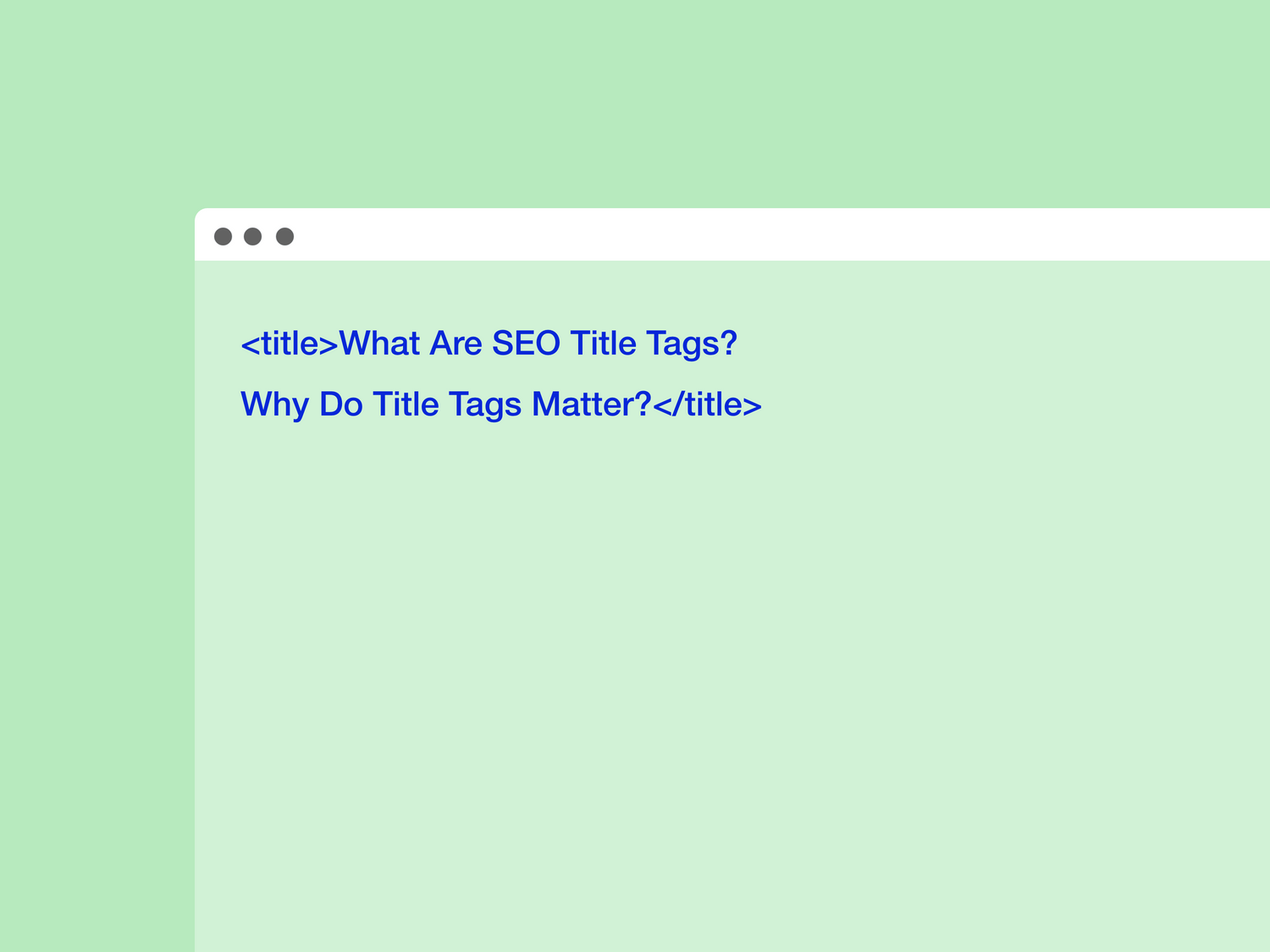 What are SEO title tags and do they matter?