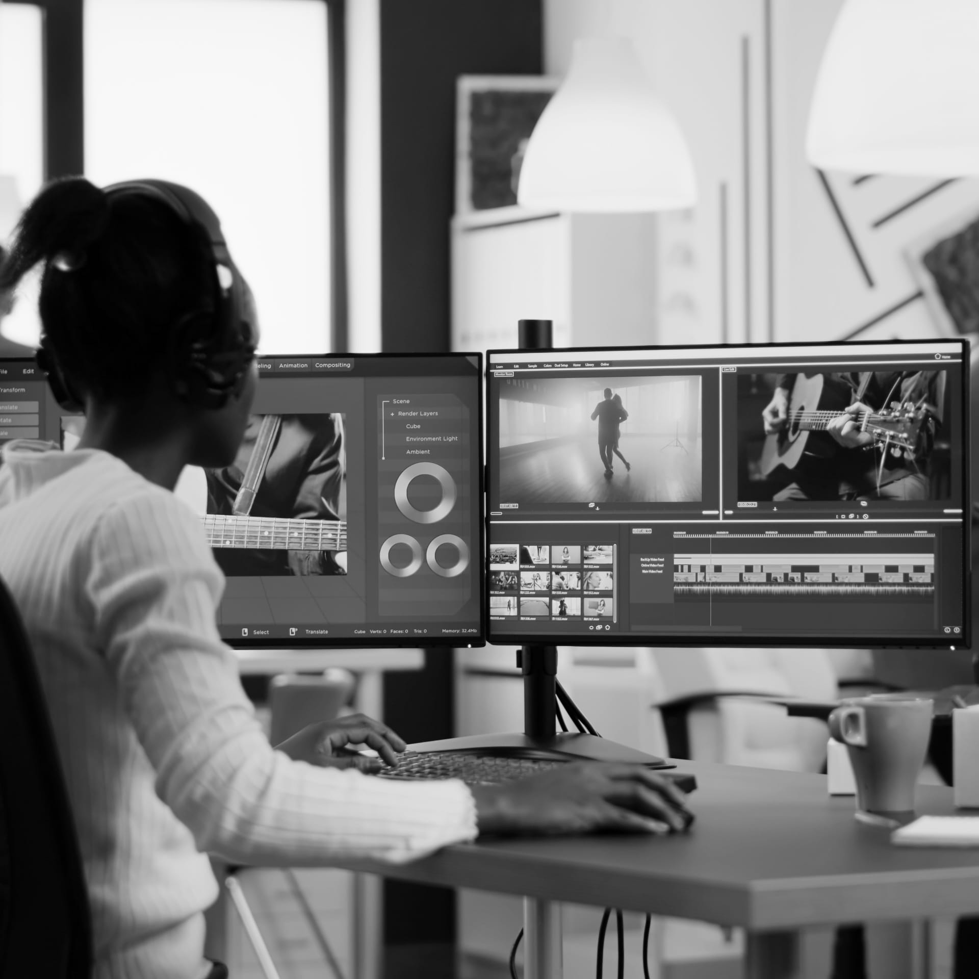 Video content being edited for a digital marketing campaign